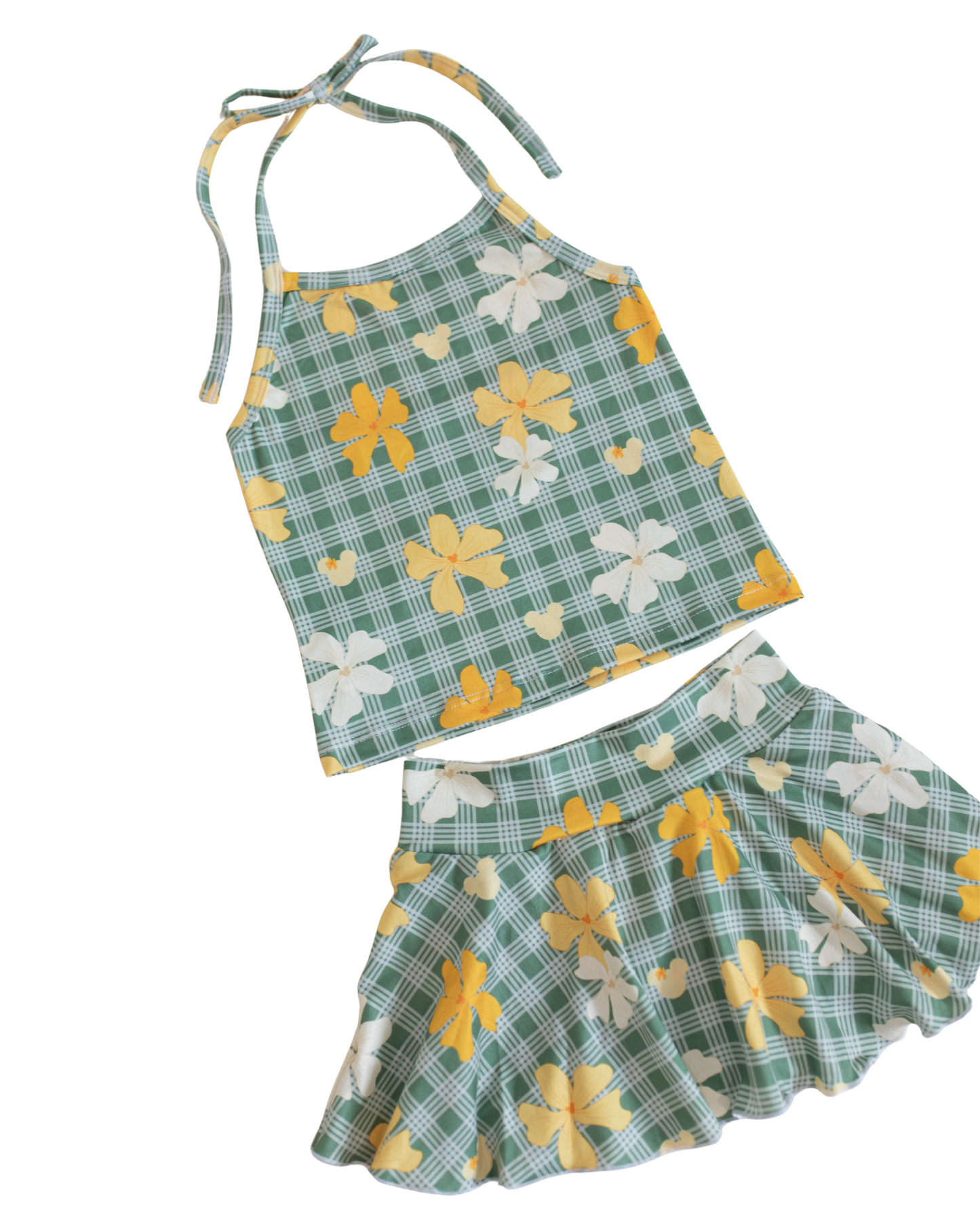 Pua Palaka Skort Set - Green
