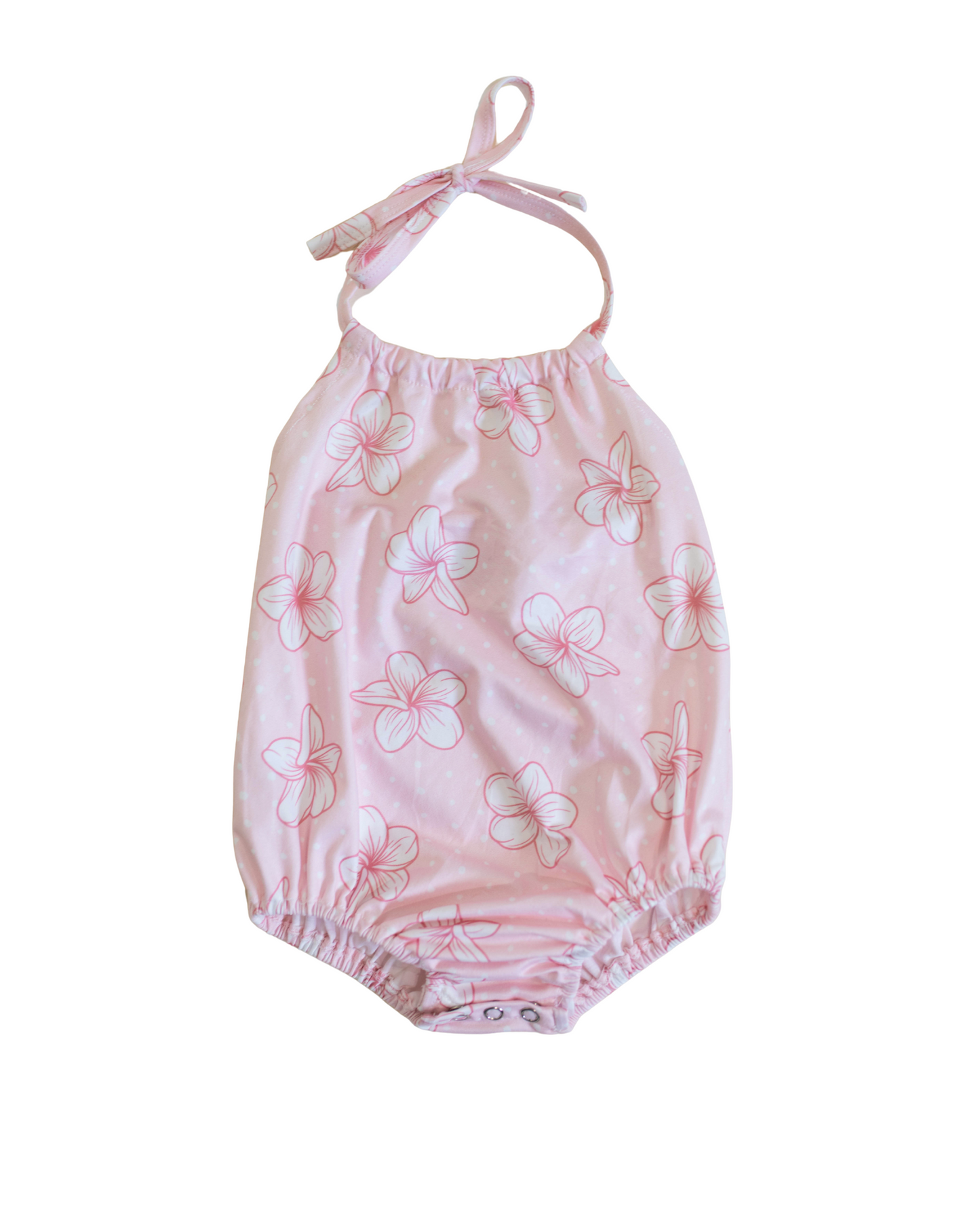 Pinky White Halter Bodysuit
