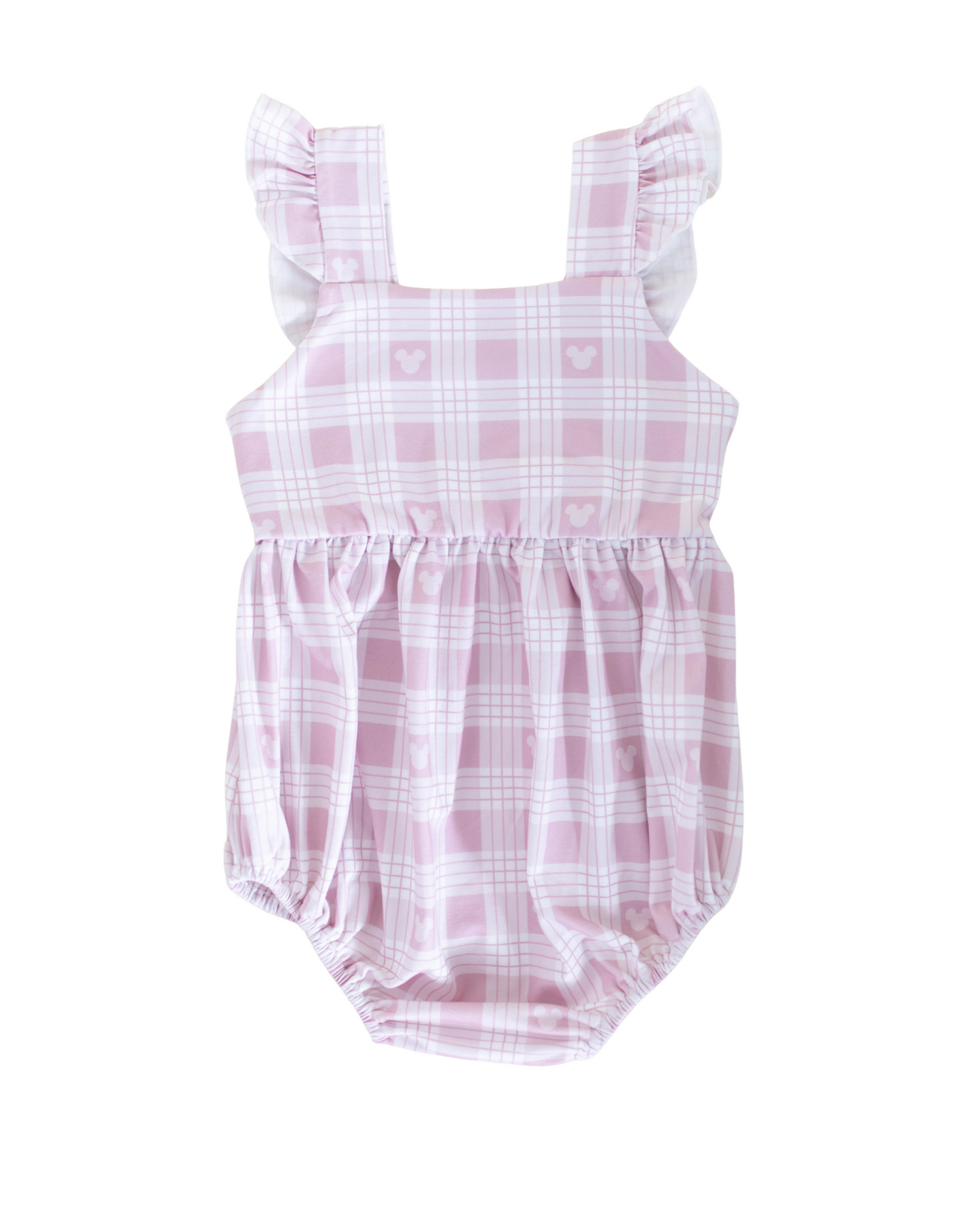 Palaka Bubble Romper - Pink