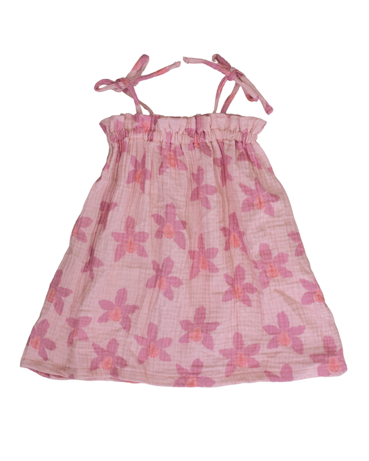 Bubblegum Orchid Muslin Dress