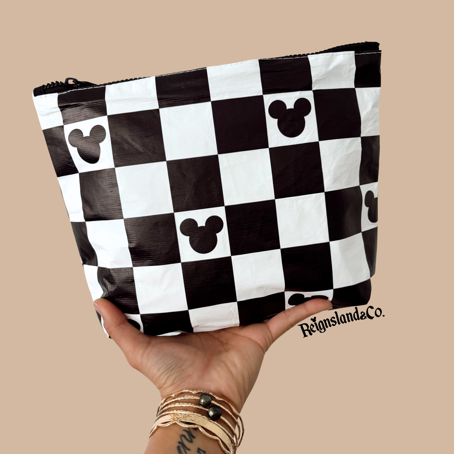 Checkered Tyvek Pouch