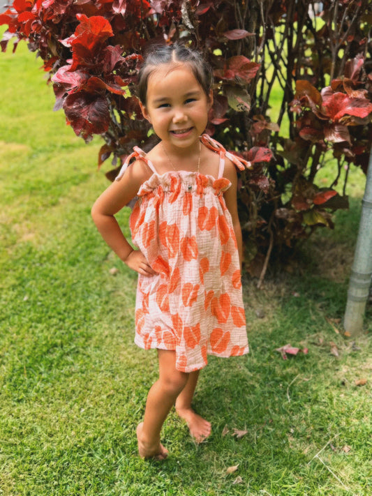 Anthurium Muslin Dress