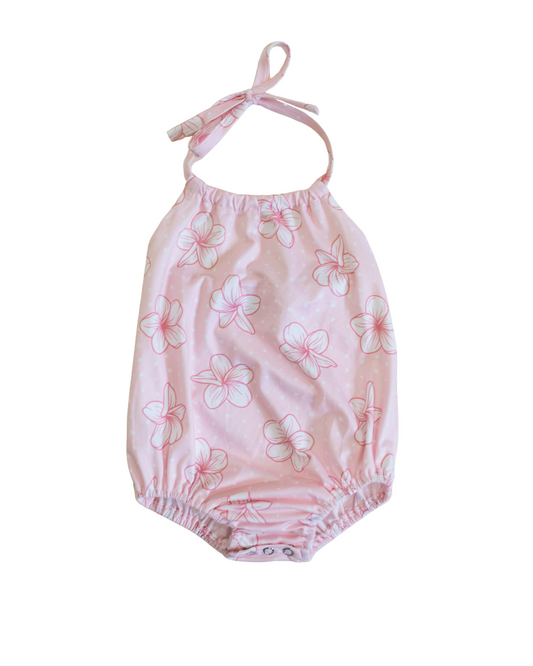 Pinky White Halter Bodysuit