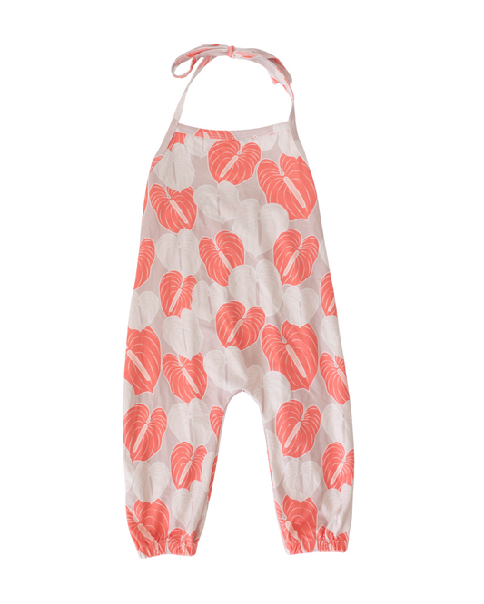 Anthurium Halter Jumpsuit - 4T